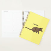 Cute luwak civet cartoon planner (Display)