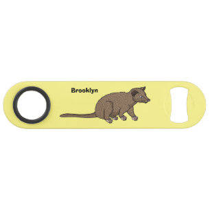 Cute luwak civet cartoon speed flessenopener