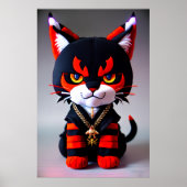 Cute Lynx plush speelgoed | AI Art. Poster (Voorkant)