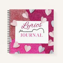 Cute Lyrics Journal voor songwriters & Music Lover