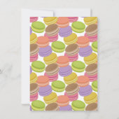 Cute Macaron Birthday Invitation Kaart (Achterkant)