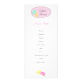 CUTE Macaron Business Rack Card MENU (Voorkant)