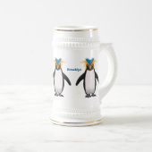 Cute macaroni penguin cartoon bierpul (Voorkant rechts)