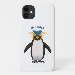 Cute macaroni penguin cartoon iPhone 11 hoesje