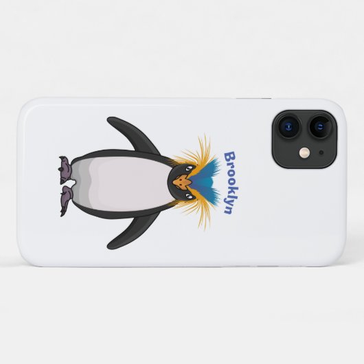 Cute macaroni penguin cartoon Case-Mate iPhone case (Achterkant (horizontaal))