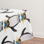 Cute macaroni penguin cartoon tafelkleed (Voorbeeld)
