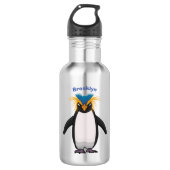 Cute macaroni penguin cartoon waterfles (Voorkant)