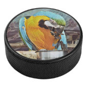 CUTE MACAW HOCKEY PUCK (3/4)