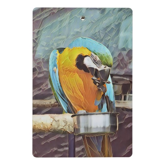 CUTE MACAW MINI KLEMBORD (Achterkant)