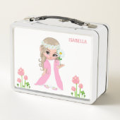 Cute Magic Fairy and Flowers Metal Lunch Box (Dos)