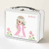 Cute Magic Fairy and Flowers Metal Lunch Box (Devant)
