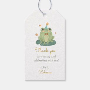 Cute Magic Frog Birthday Gift Labels Cadeaulabel
