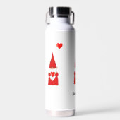 Cute Magic Gnome with Heart on White Waterfles (Voorkant)