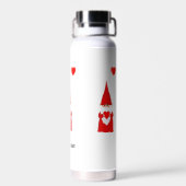 Cute Magic Gnome with Heart on White Waterfles (Achterkant)