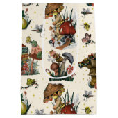 Cute Magic Mushrooms Cottcore Merry kerst Medium Cadeauzakje (Achterkant)