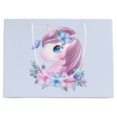 Cute & Magical Baby Unicorn met Big Eyes Groot Cadeauzakje (Voorkant)