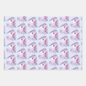 Cute & Magical Baby Unicorn Pattern Inpakpapier Vel (Voorkant)