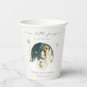Cute Magical Enchanical Fairy On Way Baby shower Papieren Bekers (Voorkant)