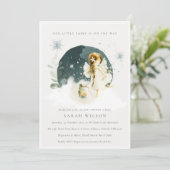 Cute Magical Enchanted Baby shower Fée Invitation (Debout devant)