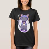 Cute Magical Kitty Unleash Your Fantasy Power with T-shirt (Voorkant)