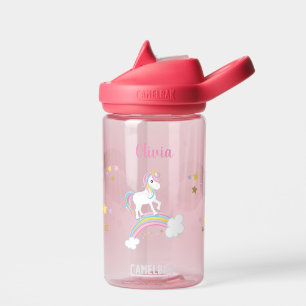 Cute Magical Rainbow Unicorn Personalized Kinderen Waterfles