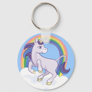 Cute Magical Rainbow Unicorn Sleutelhanger