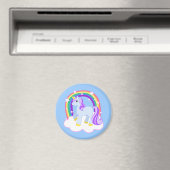Cute Magical Unicorn met regenboog (!) Magneet (Insitu (Vaatwasser))