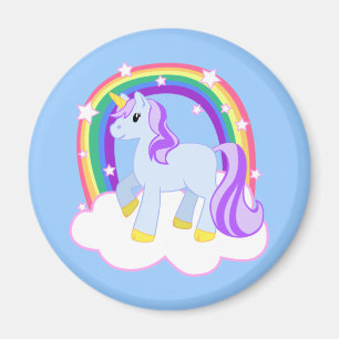Cute Magical Unicorn met regenboog (!) Magneet