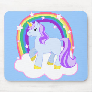 Cute Magical Unicorn met regenboog (!) Muismat