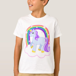 Cute Magical Unicorn met regenboog (!) T-shirt