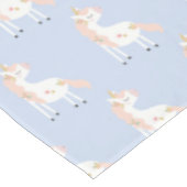 Cute Magical Unicorn Pastel Pink Paars Gold Tafelkleed (Gekanteld)