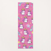 Cute magical unicorn pattern rainbow for her yogamat (Voorkant)