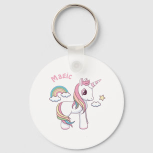 Cute Magical unicorn-toets Sleutelhanger