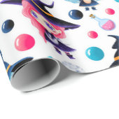 Cute Magical Witch Pattern Cadeaupapier (Rol Hoek)