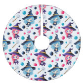 Cute Magical Witch Pattern Kerstboom Rok (Voorkant)
