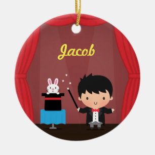 Cute Magicia Magic Bunny Trick Kinder Room Decor Keramisch Ornament