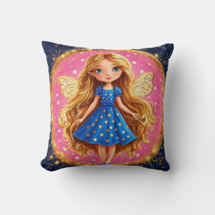 Cute Magische Fee Glitter Vleugels Fantasy Kamer D Kussen