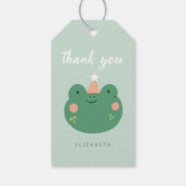 Cute Magische Kikker Verjaardag  Cadeaulabel (Achterkant)