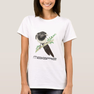 Cute Magpie Bird, Birding, Natuur, Wildlife, Garde T-shirt