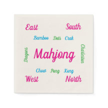 Cute mahjong servetten