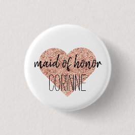 Cute Maid of Honor Button