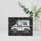 Cute Mail Truck Briefkaart (Staand voorkant)