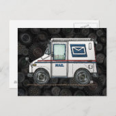 Cute Mail Truck Briefkaart (Voorkant / Achterkant)