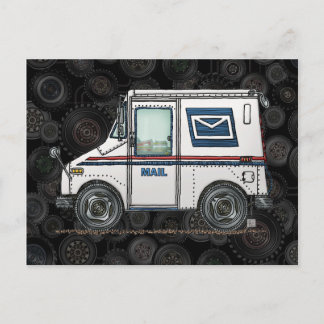 Cute Mail Truck Briefkaart