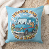 Cute Mail Truck Deliver Joy Kussen (Deken)