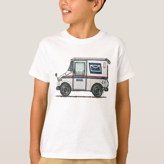 Cute Mail Truck T-shirt (Voorkant)