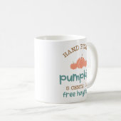 Cute Main A Choisi Citrouille Café Mug (Devant droit)