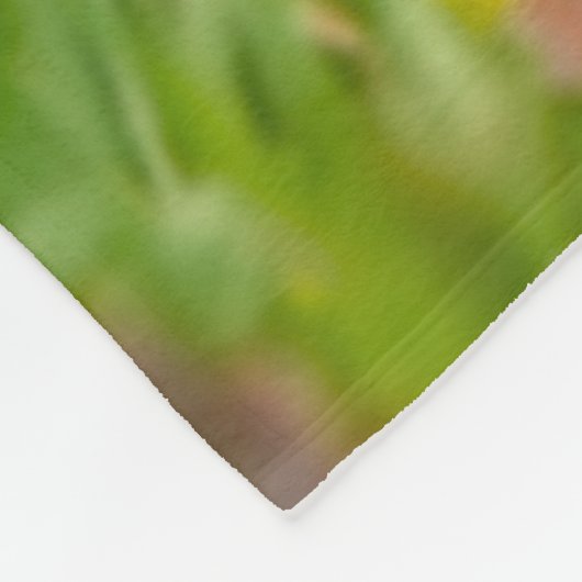 Cute Maine Coon Kitten Cat in Flower Meadow - Fleece Deken (Hoek)