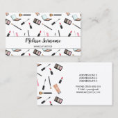 Cute Makeup Pattern - Makeup Artist Visitekaartje (Voorkant / Achterkant)