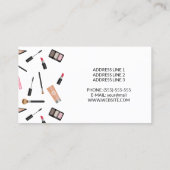 Cute Makeup Pattern - Makeup Artist Visitekaartje (Achterkant)